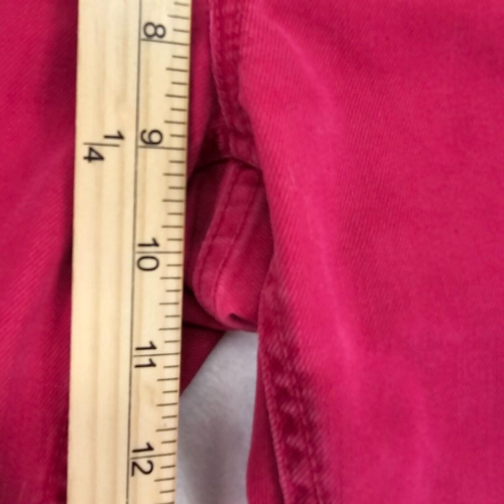Chico's Platinum Denim Womens Size 1/US 8 Capri High Rise Pink Jeans Stretch EUC - Picture 8 of 11